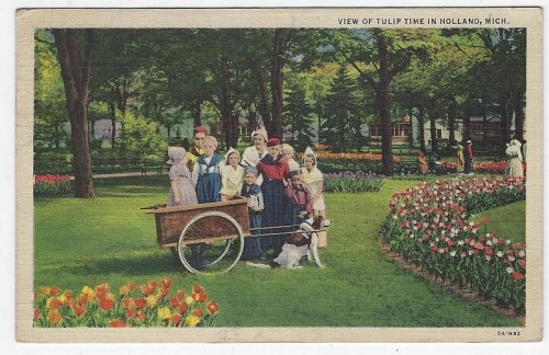 VIEW OF TULIP TIME IN HOLLAND, MICHIGAN