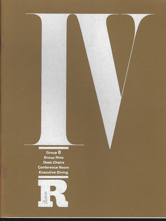 JENS RISOM FURNITURE CATALOG IV Group 8, Group Nine, Desk Chairs, Conference Room, Executive Dining