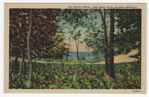 DEVIL'S ELBOW, LAKE SHORE DRIVE, NORTHERN MICHIGAN