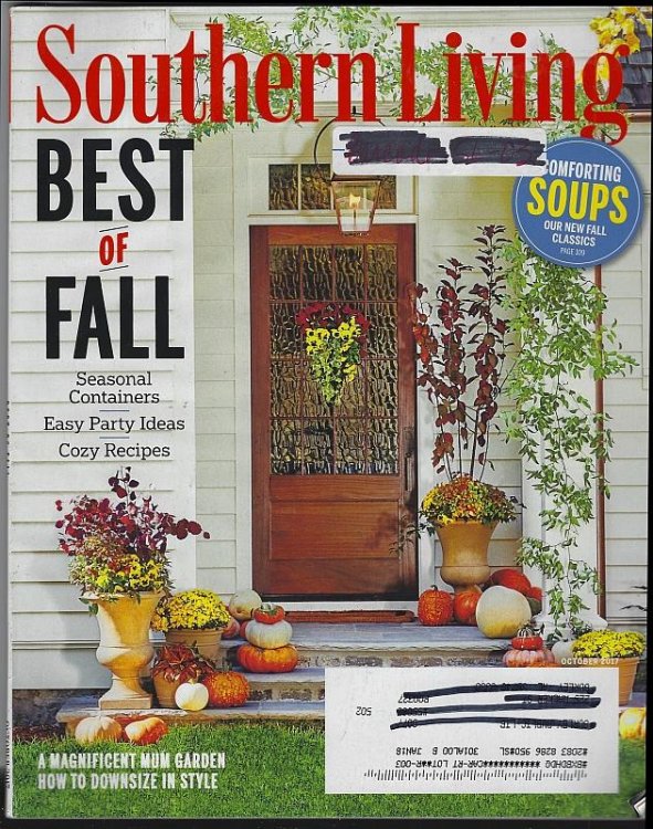 SOUTHERN LIVING MAGAZINE OCTOBER 2017