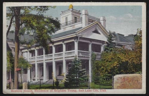 BEE HIVE HOUSE, RESIDENCE OF BRIGHAM YOUNG, SALT LAKE CITY, UTAH