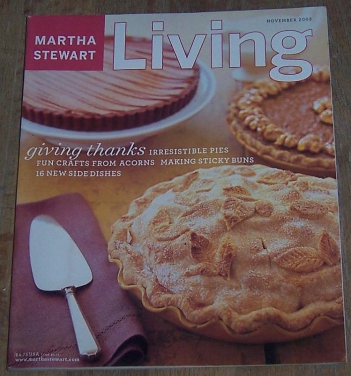MARTHA STEWART LIVING MAGAZINE NOVEMBER 2003