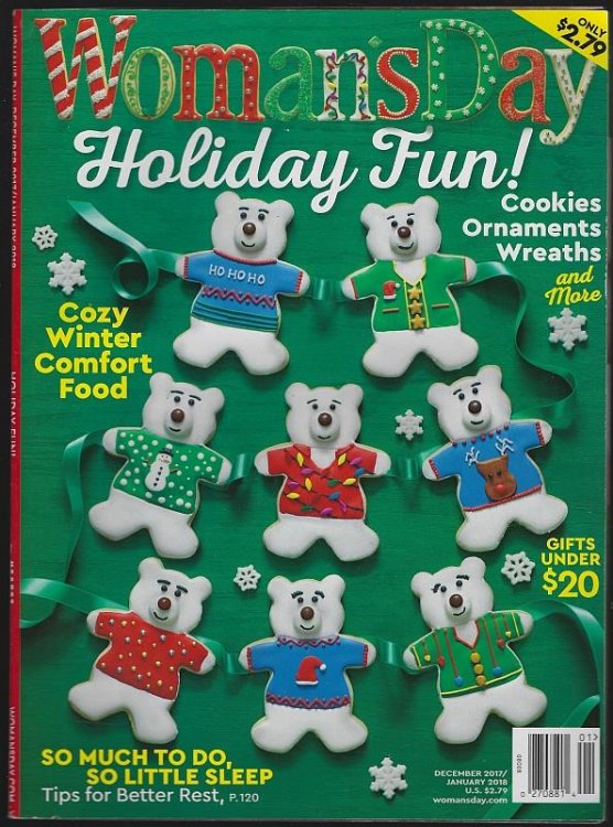 WOMAN'S DAY MAGAZINE DECEMBER 2017/JANUARY 2018