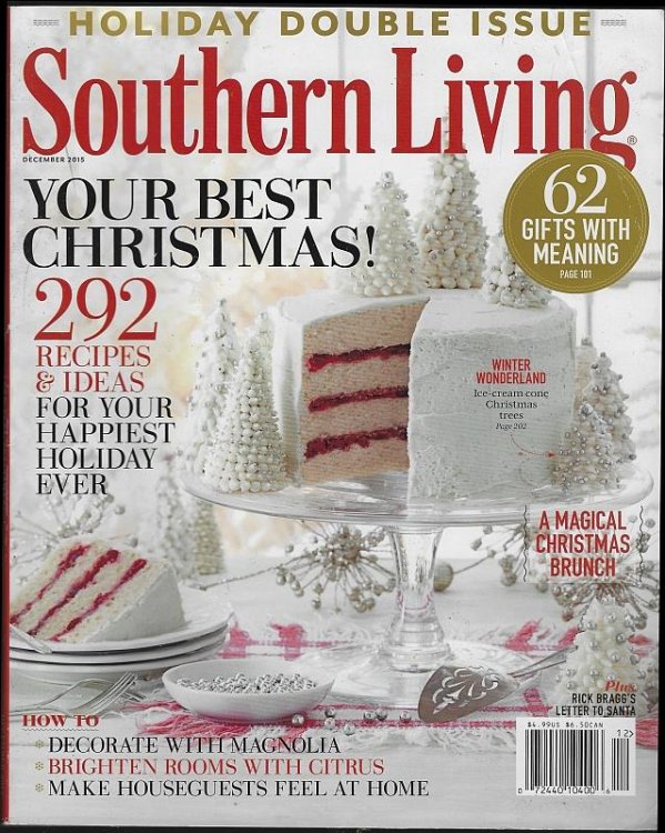 SOUTHERN LIVING MAGAZINE DECEMBER 2015