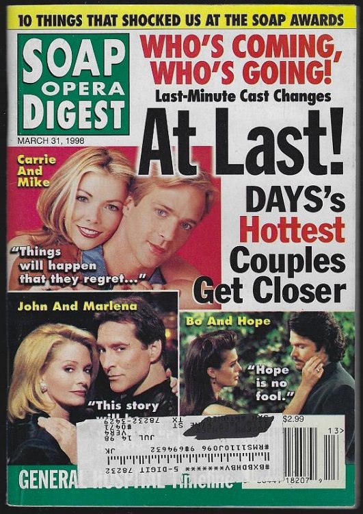 SOAP OPERA DIGEST MARCH 31, 1998