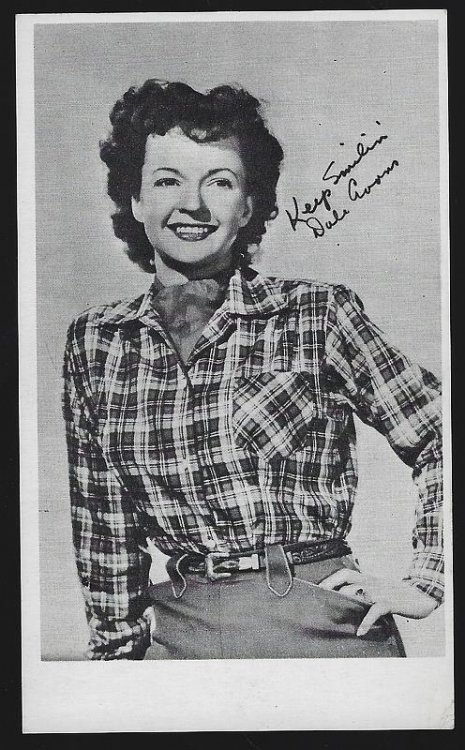 VINTAGE PROMOTIONAL POSTCARD OF DALE EVANS