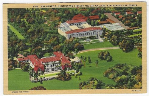 HENRY E. HUNTINGTON LIBRARY AND ART GALLERY, SAN MARINO, CALIFORNIA