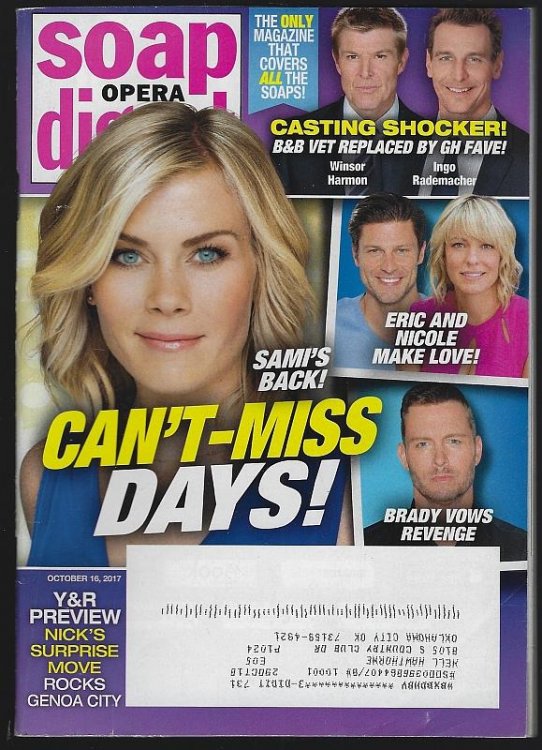 SOAP OPERA DIGEST OCTOBER 16, 2017