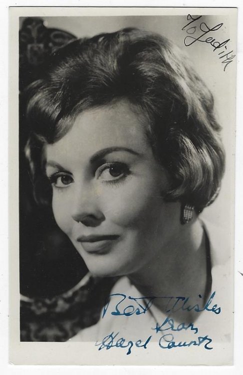 SIGNED PHOTOGRAPH OF HAZEL COURT