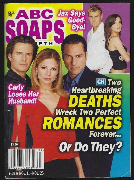 ABC SOAPS IN DEPTH MAGAZINE NOVEMBER 25, 2003
