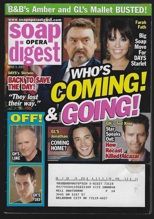 SOAP OPERA DIGEST JUNE 5, 2007