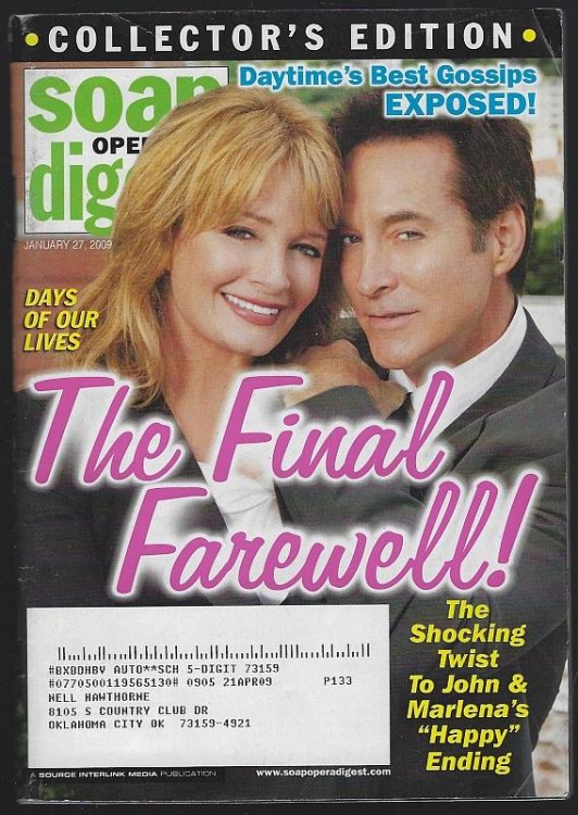 SOAP OPERA DIGEST JANUARY 27, 2009
