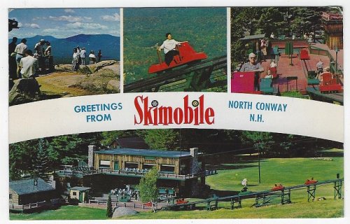 GREETINGS FROM SKIMOBILE, NORTH CONWAY, NEW HAMPSHIRE