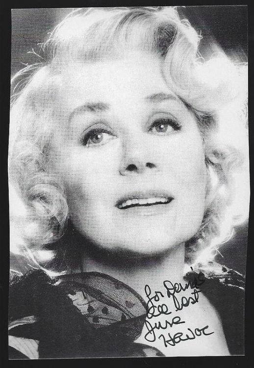 AUTOGRAPHED PHOTOGRAPH OF JUNE HAVOC