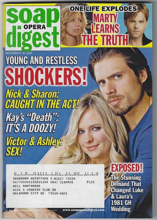 SOAP OPERA DIGEST NOVEMBER 18, 2008