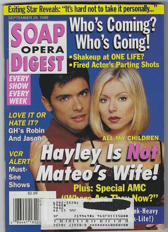 SOAP OPERA DIGEST SEPTEMBER 29, 1998