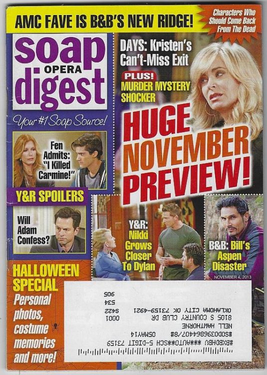 SOAP OPERA DIGEST NOVEMBER 4, 2013