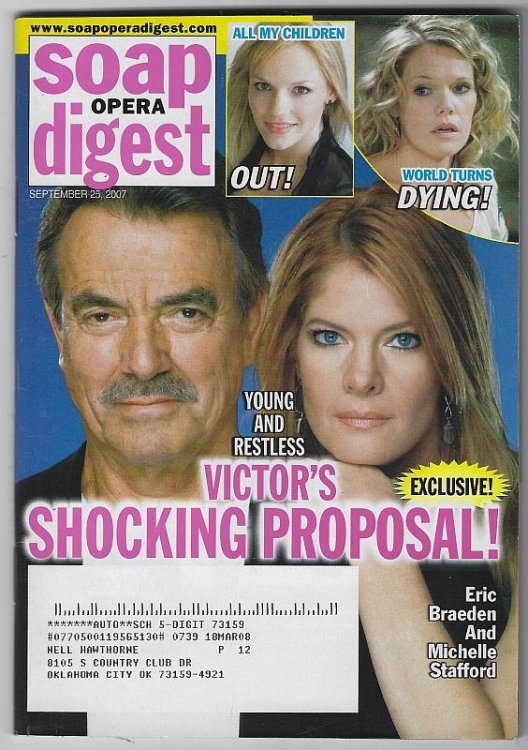 SOAP OPERA DIGEST SEPTEMBER 25, 2007
