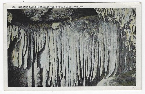 NIAGARA FALLS IN STALACTITES, OREGON CAVES, OREGON