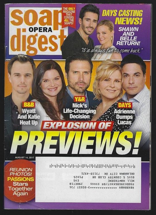 SOAP OPERA DIGEST AUGUST 14, 2017