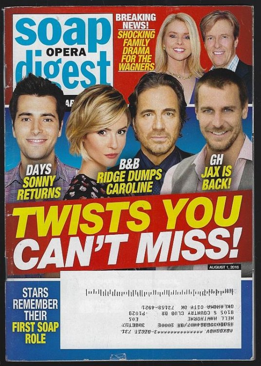 SOAP OPERA DIGEST AUGUST 1, 2016