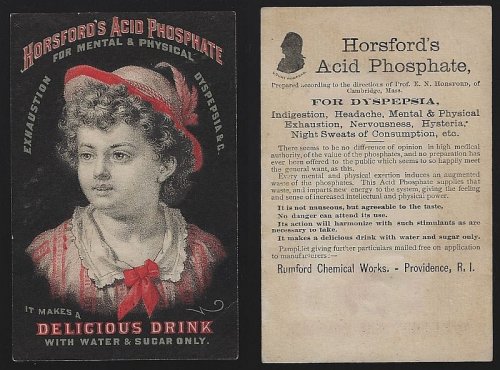 VICTORIAN TRADE CARD FOR HORSFORD'S ACID PHOSPHATE