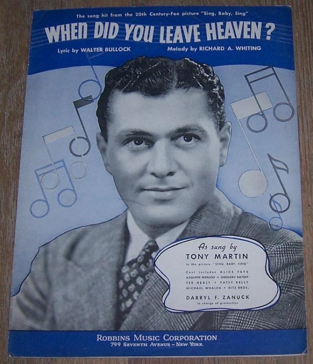 WHEN DID YOU LEAVE HEAVEN