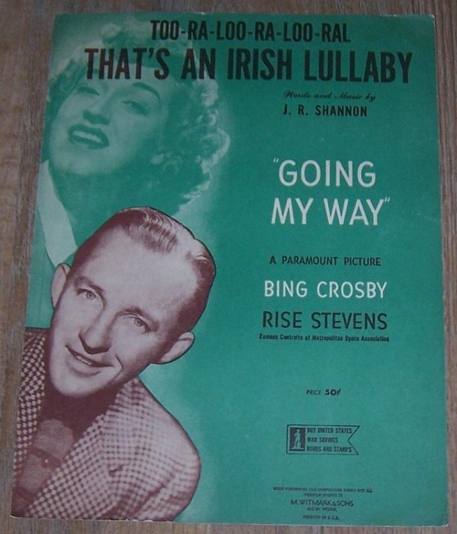 TOO-RA-LOO-RA-LOO-RAL, THAT'S AN IRISH LULLABY