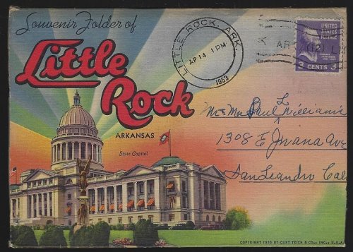 SOUVENIR FOLDER OF LITTLE ROCK, ARKANSAS