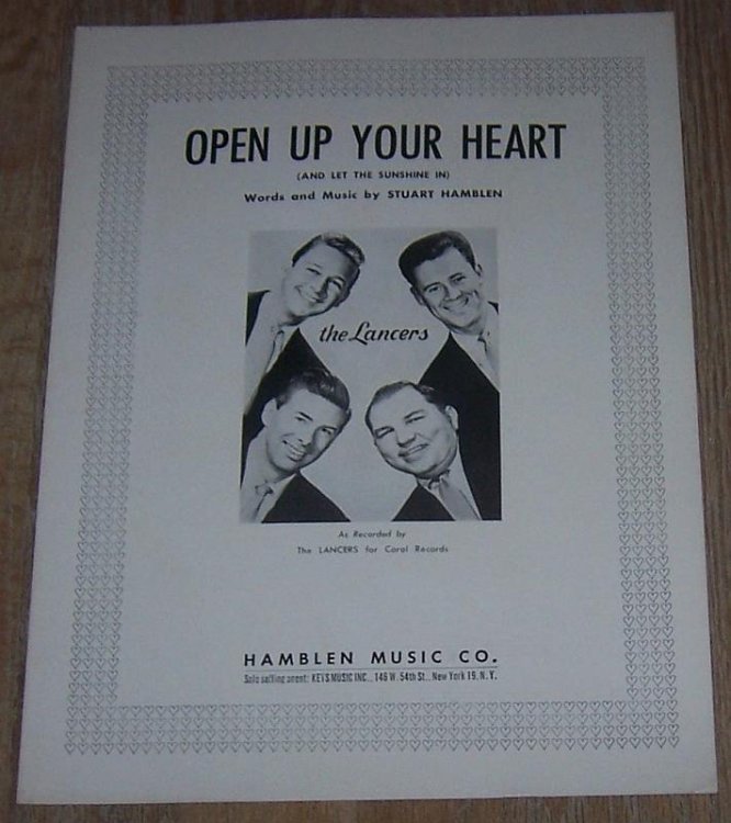 OPEN UP YOUR HEART AND LET THE SUNSHINE IN