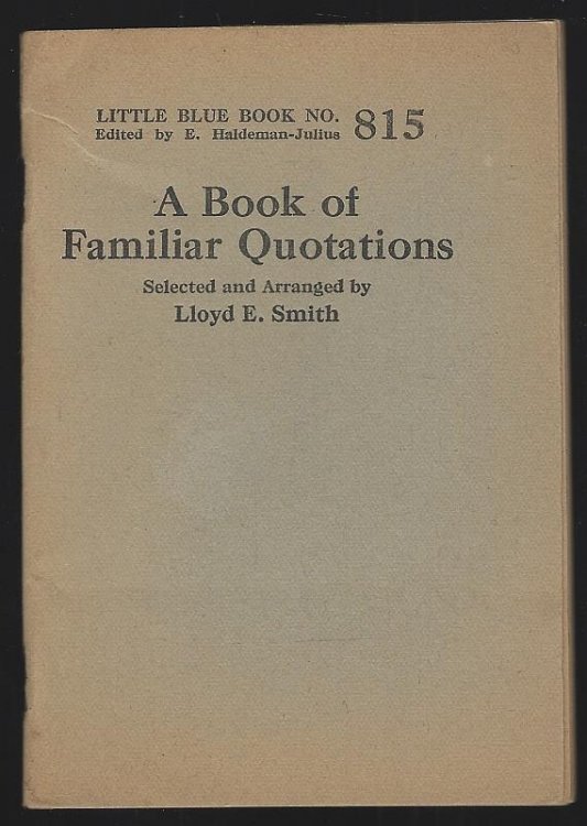 BOOK OF FAMILIAR QUOTATIONS