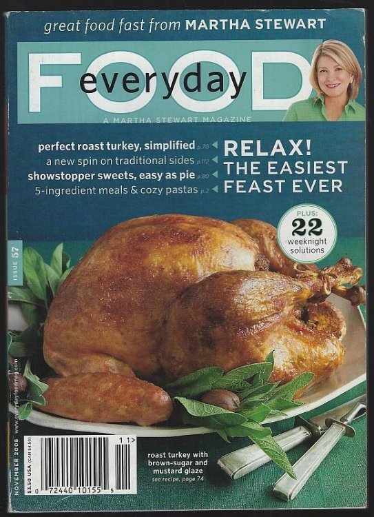 EVERYDAY FOOD MAGAZINE NOVEMBER 2008