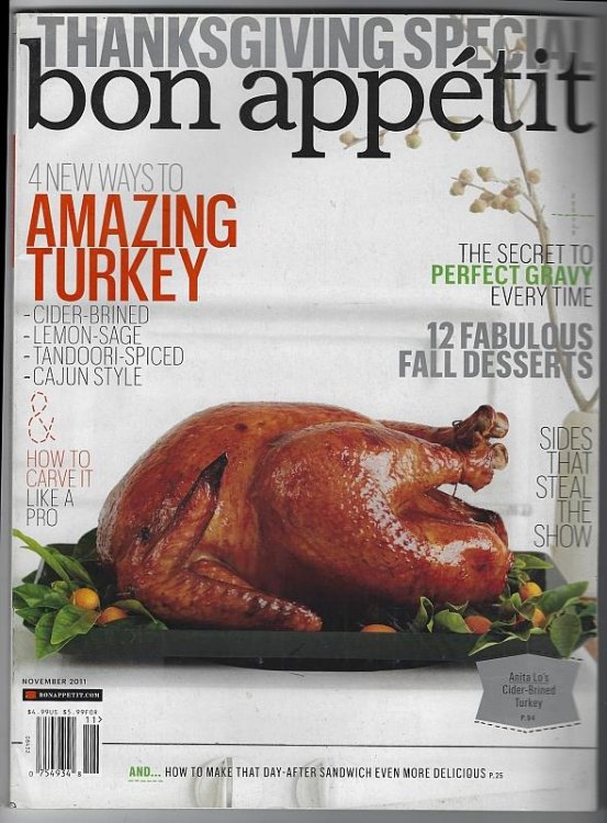 BON APPETIT MAGAZINE NOVEMBER 2011