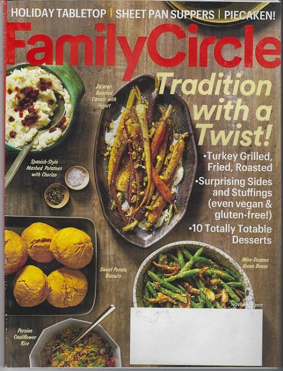 FAMILY CIRCLE MAGAZINE NOVEMBER 2017