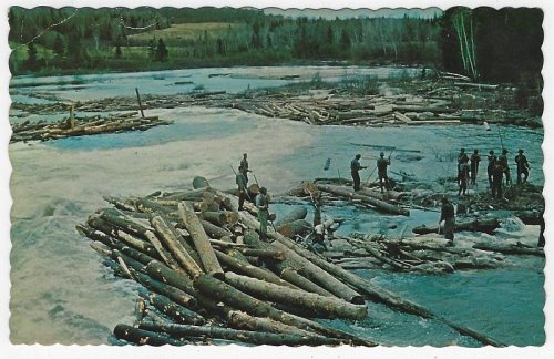 SPRING LOG DRIVE, WHITE RIVER, THESSALON, ONTARIO, CANADA