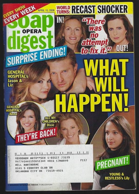 SOAP OPERA DIGEST APRIL 15, 2008