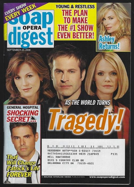 SOAP OPERA DIGEST SEPTEMBER 23, 2008