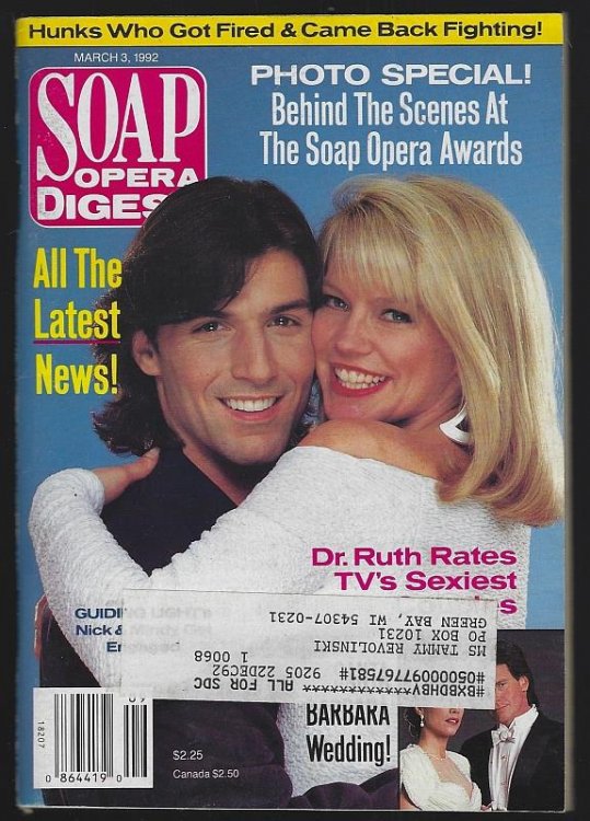 SOAP OPERA DIGEST MARCH 3, 1992