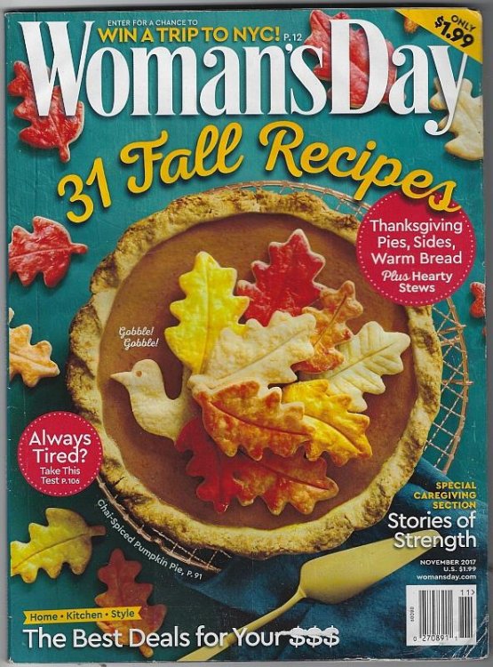 WOMAN'S DAY MAGAZINE NOVEMBER 2017