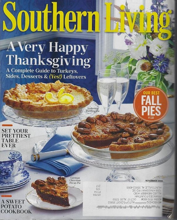 SOUTHERN LIVING MAGAZINE NOVEMBER 2016