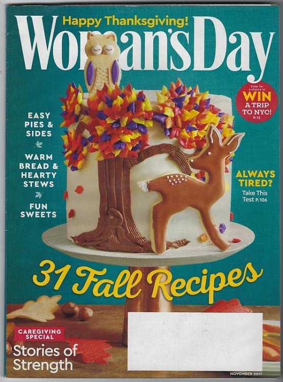 WOMAN'S DAY MAGAZINE NOVEMBER 2017