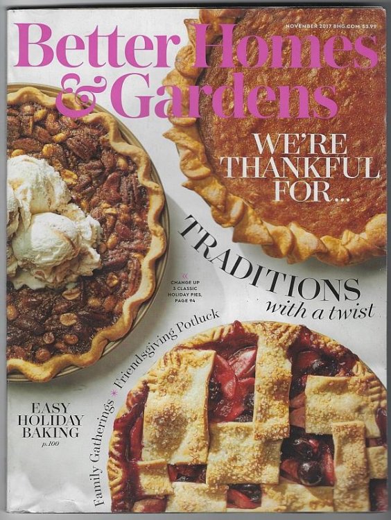 BETTER HOMES AND GARDENS MAGAZINE NOVEMBER 2017