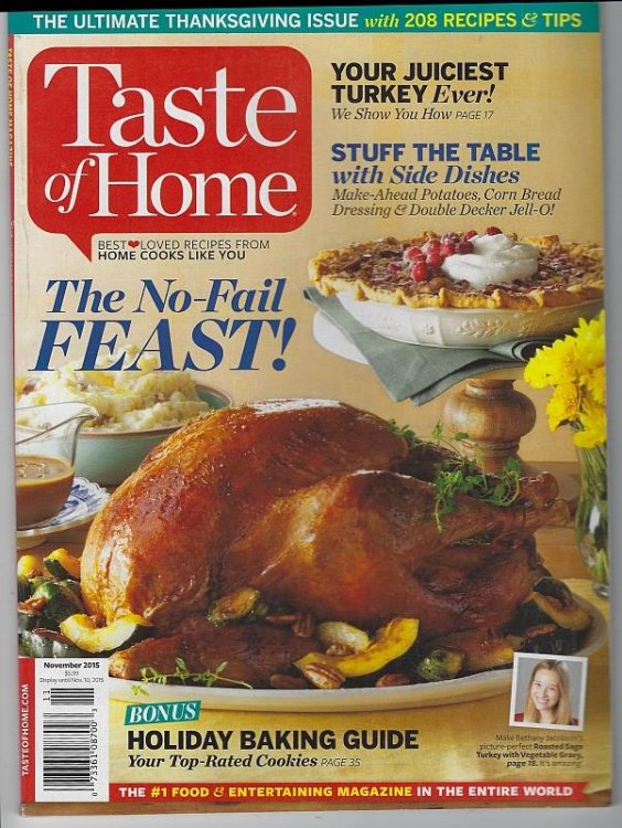 TASTE OF HOME MAGAZINE NOVEMBER 2015