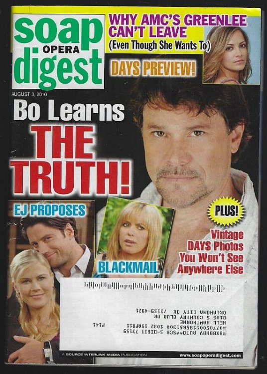 SOAP OPERA DIGEST AUGUST 3, 2010