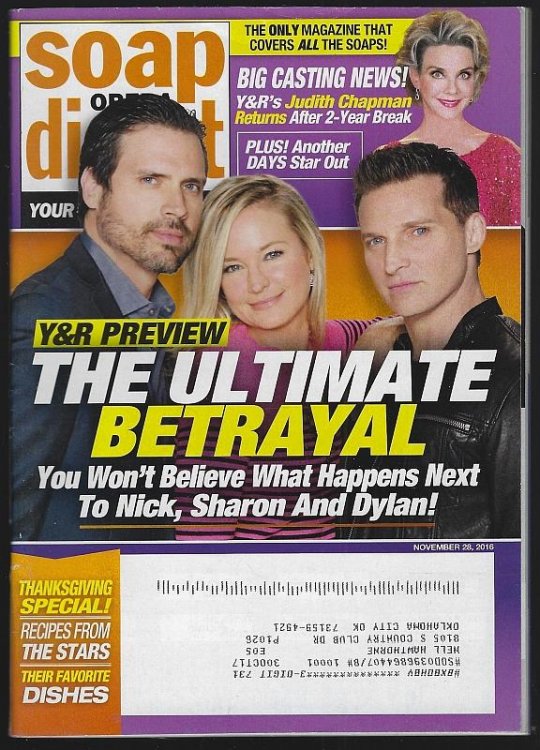 SOAP OPERA DIGEST NOVEMBER 28, 2016
