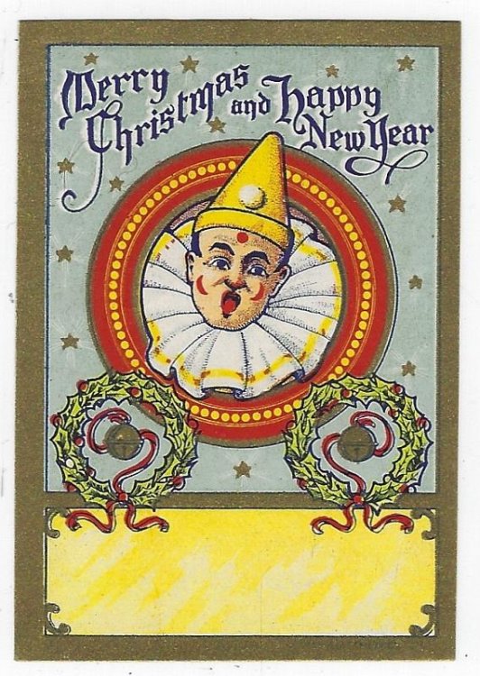 MERRY CHRISTMAS AND HAPPY NEW YEAR GIFT LABEL