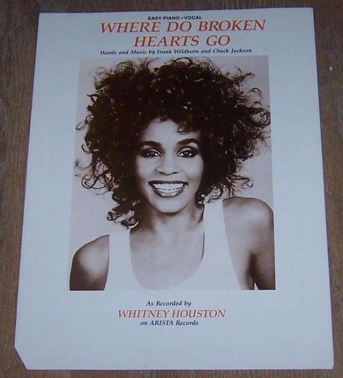 WHERE DO BROKEN HEARTS GO Easy Piano, Vocal