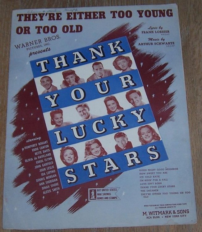 THEY'RE EITHER TOO YOUNG OR TOO OLD