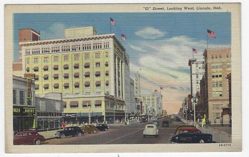 O STREET, LOOKING WEST, LINCOLN, NEBRASKA