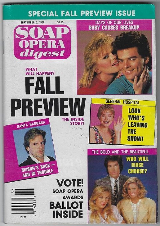 SOAP OPERA DIGEST SEPTEMBER 6, 1988